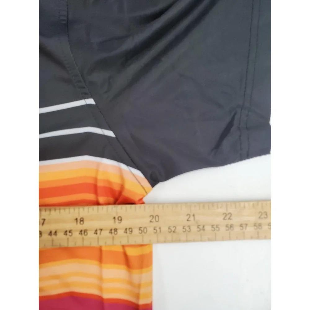 Raised by Coyotes Polo Shirt Mens Small Black Multicolor Stripe Golf Performance - Picture 6 of 7